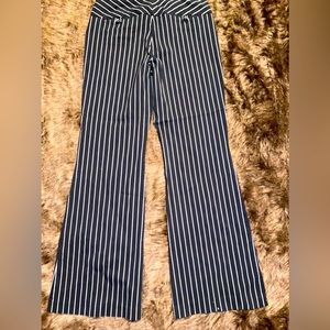 Express Pants publicist mid rise pinstripe pants Black Stretch Women's size 8